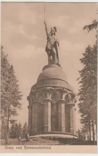 (73295) AK Gruss vom Hermannsdenkmal, Hiddesen, vor 1920