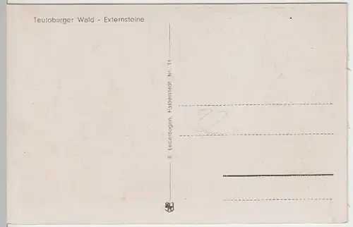 (7298) AK Horn-Bad Meinberg, Externsteine, Mehrbildkarte, vor 1945