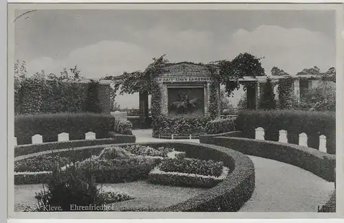(71198) AK Kleve, Ehrenfriedhof, 1942