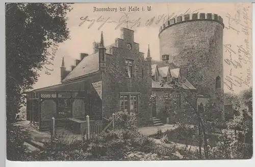 (71167) AK Burg Ravensberg bei Halle i.W., 1907