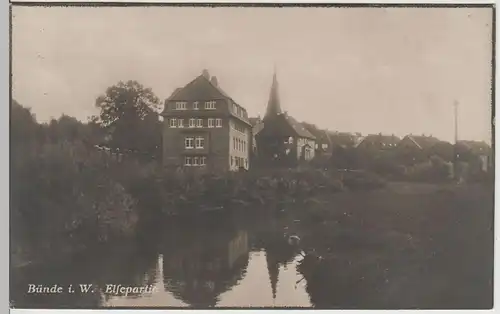 (71033) Foto AK Bünde i.W., Elsepartie, 1926