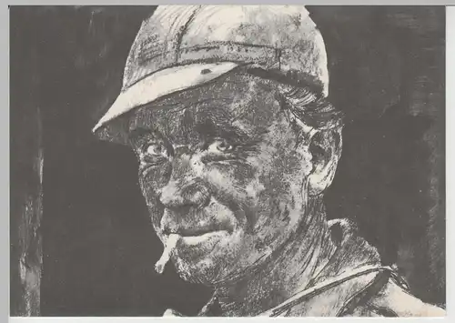 (70310) Künstler AK v. ARAL: Der Kumpel holt die Kohle, nach 1945
