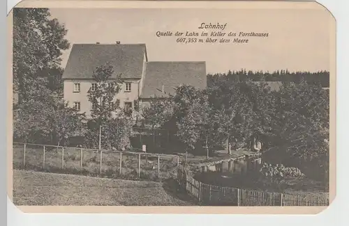 (66019) AK Lahnhof, Quelle der Lahn im Forsthaus 1909