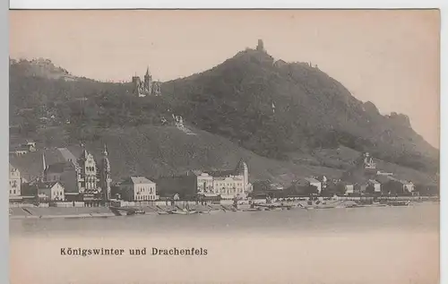 (65628) AK Königswinter und Drachenfels, vor 1920