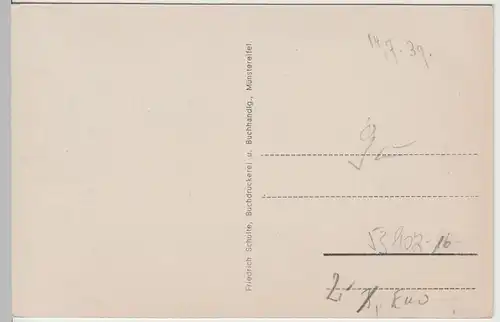 (63674) AK Bad Münstereifel, Panorama mit Kneippkurhaus 1939