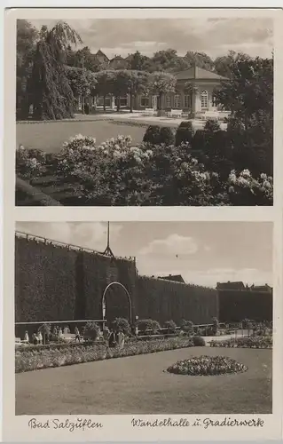 (62977) Foto AK Bad Salzuflen, Wandelhalle und Gradierwerk, vor 1945