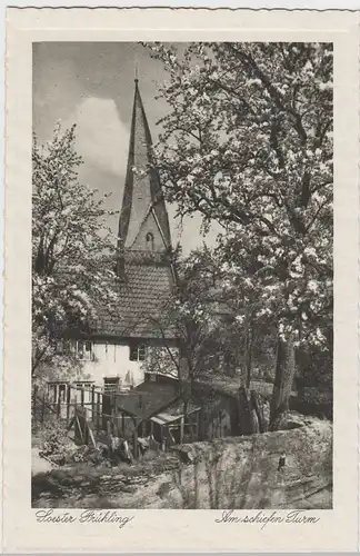 (62568) AK Soest, Am Schiefen Turm, Soester Frühling, vor 1945