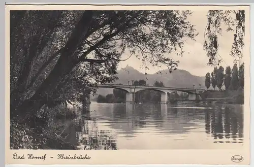 (57877) Foto AK Bad Honnef, Rheinbrücke 1943