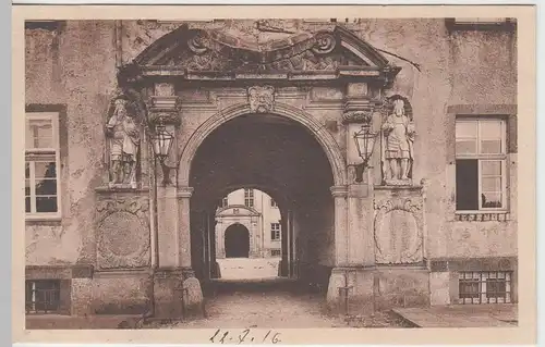 (57571) AK Höxter, Schloss Corvey, Schlossportal 1916