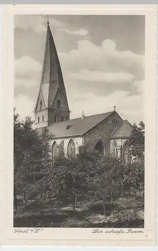 (56391) AK Soest, Der schiefe Turm, vor 1945