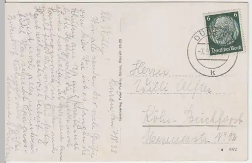 (5621) AK Düren, Stadttheater 1938