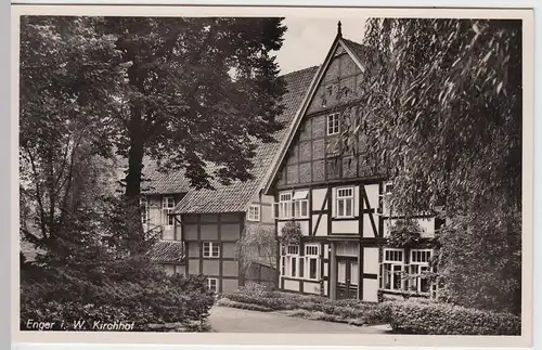 (54932) Foto AK Enger i. Westfalen, Kirchhof