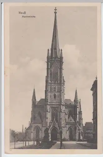 (54487) AK Neuss, Marienkirche, Feldpost 1914-18
