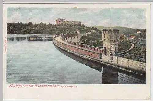 (54318) AK Remscheid, Eschbachtalsperre, 1905