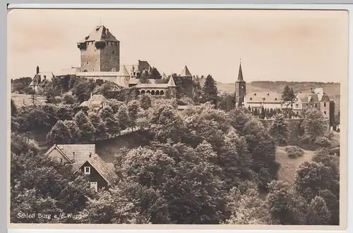 (50104) Foto AK Schloß Burg a.d. Wupper, 1934