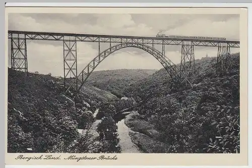 (49617) AK Müngstener Brücke i. Bergischen Land, 1930er