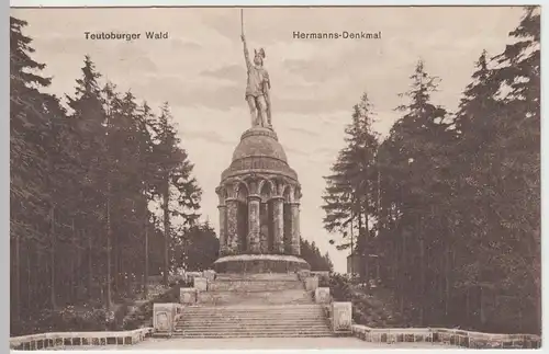 (48702) AK Hiddesen, Detmold, Hermannsdenkmal, Teutoburger Wald 1928