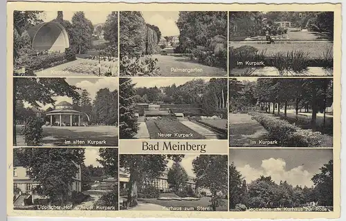 (42881) AK Bad Meinberg, Kurpark, Palmengarten, Kurhaus zum Stern 1951