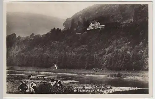 (40742) Foto AK Beverungen, Bergschlösschen Carlsbrunn, 1920/30er