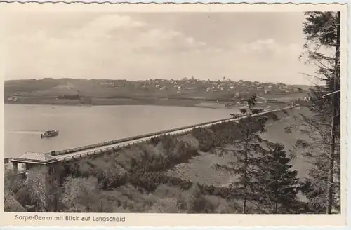 (40187) Foto AK Sorpe-Damm m. Blick a. Langscheid