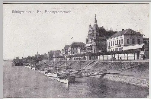 (39468) AK Königswinter a.Rh, Rheinpromenade 1907