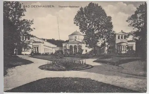 (39421) AK Bad Oeynhausen, Thermal-Badehaus 1910/20er