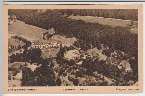 (37165) AK Bethel bei Bielefeld, Haus Morija, Fliegeraufnahme, vor 1945
