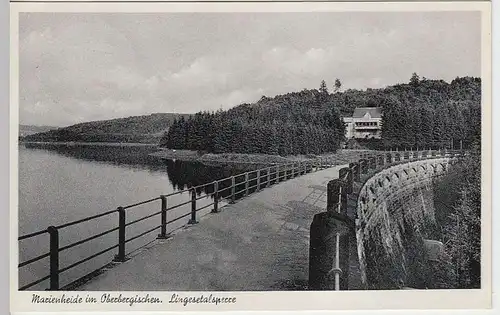 (37527) AK Marienheide, Lingesetalsperre, 1954