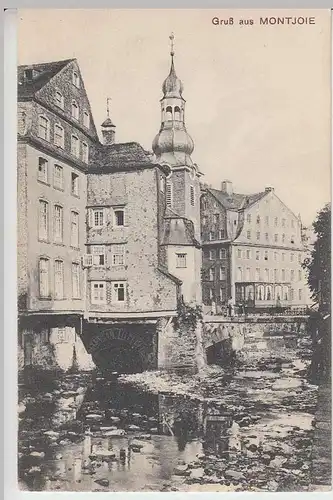 (32634) AK Gruß aus Montjoie, Monschau, ev. Stadtkirche, 1910er