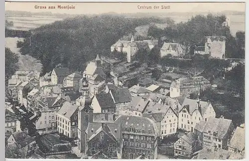(32633) AK Gruss aus Montjoie, Monschau, Stadtzentrum, 1910er