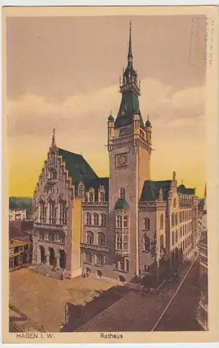 (30778) AK Hagen i.W., Rathaus, 1922