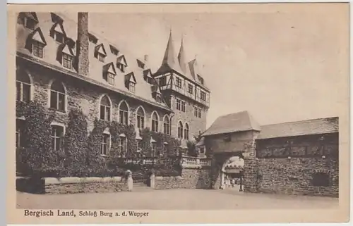 (30773) AK Schloss Burg a.d. Wupper, vor 1945