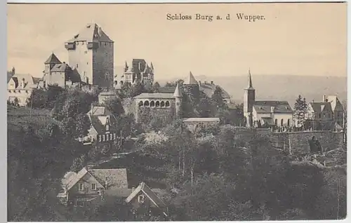 (30744) AK Schloss Burg a.d. Wupper, vor 1945