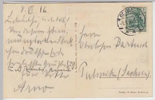 (28203) AK Hiddesen, Hermannsdenkmal 1916