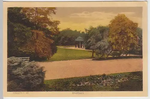 (27613) AK Hagen, Westf., Stadtpark, vor 1945