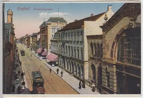 (23905) AK Krefeld, Friedrichstraße, vor 1945