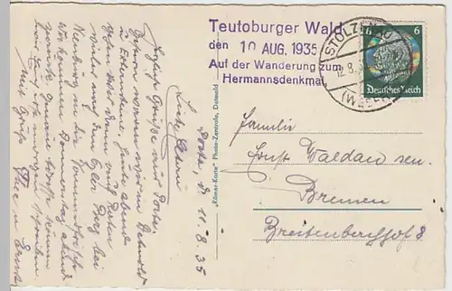 (23070) AK Berlebeck, Teutoburger Wald, Panorama 1935