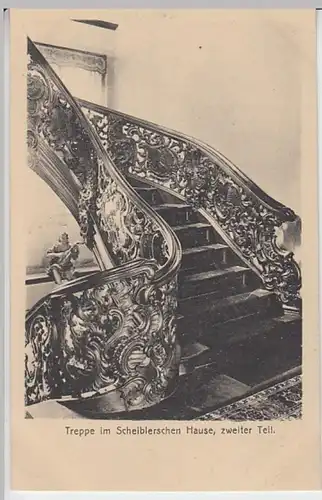 (19765) AK Monschau, Scheiblersches Haus, Treppe, vor 1945