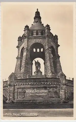 (19590) Foto AK Porta Westfalica, Kaiser-Wilhelm-Denkmal 1938