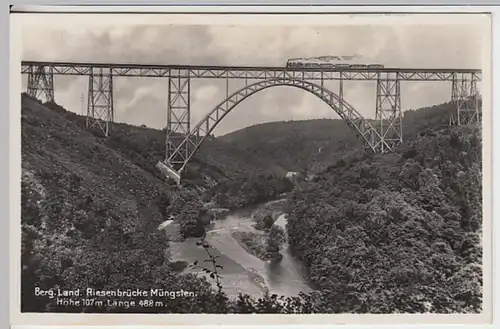 (19581) Foto AK Müngstener Brücke 1932