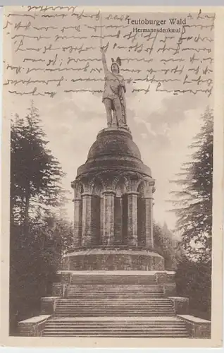 (17682) AK Hiddesen, Teutoburger Wald, Hermannsdenkmal 1930