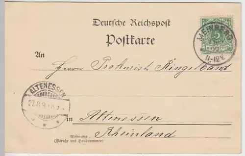 (15402) AK Gruß v. d. Externsteinen, Horn-Bad Meinberg 1899