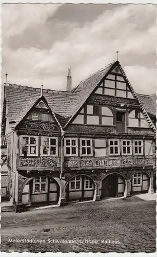 (13819) Foto AK Schwalenberg, Rathaus, nach 1945