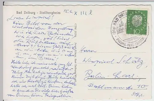 (13669) AK Bad Driburg, Stellbergheim 1960