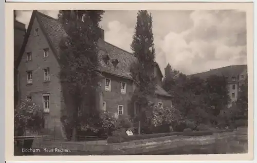 (12014) Foto AK Bochum, Haus Rechen, vor 1945