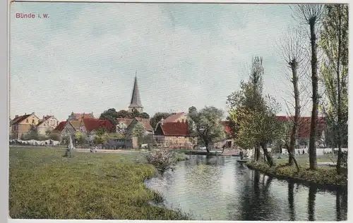 (115454) AK Bünde i.W., Panorama 1910er