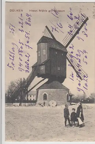 (115121) AK Dülken (Viersen), Historische Mühle (Narrenmühle) mit Museum 1914