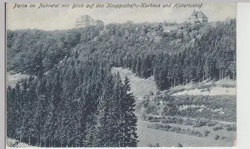 (114676) AK Nuhnetal m. Knappschafts-Kurhaus u. Hubertushof um 1910