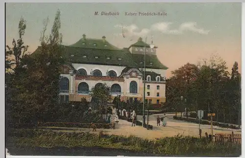 (113815) AK M. Gladbach, Mönchengladbach, Kaiser Friedrich Halle, vor 1945