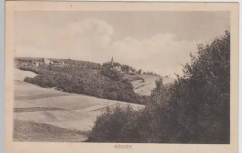 (112184) AK Rödgen, Obersdorf, Wilnsdorf, Blick zum Ort 1919